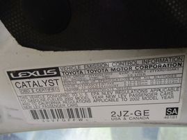 2002 LEXUS IS300 PEARL WHITE 3.0L AT Z16307